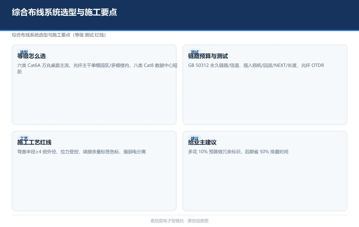 综合布线系统选型与施工要点